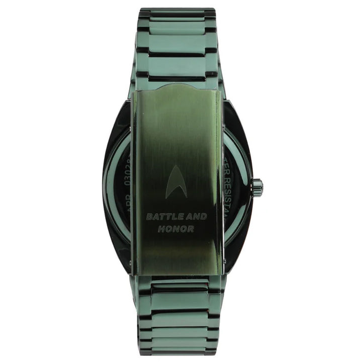 Montre Lorenz STAR TREK Klingon 40x36 mm acier quartz vert finition PVD vert 030287KL