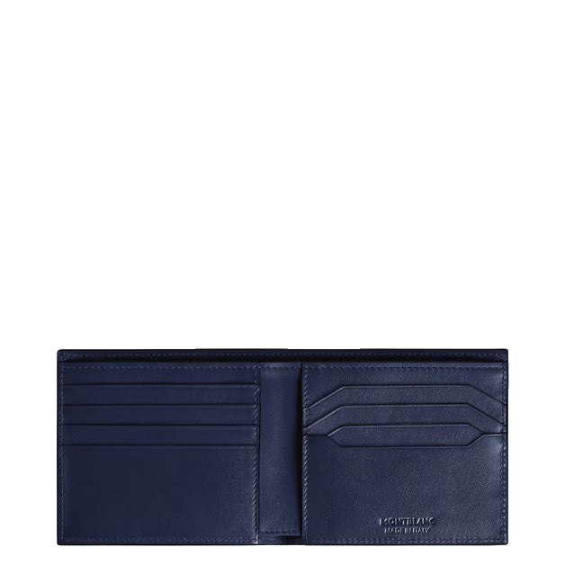 8-kieszonkowy portfel Montblanc Meisterstück ze skóry, czarny 221324