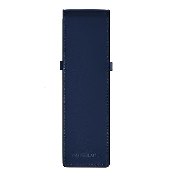 Montblanc Etui für 2 Schreibgeräte. Umschlag mit blauer Tinte 221366