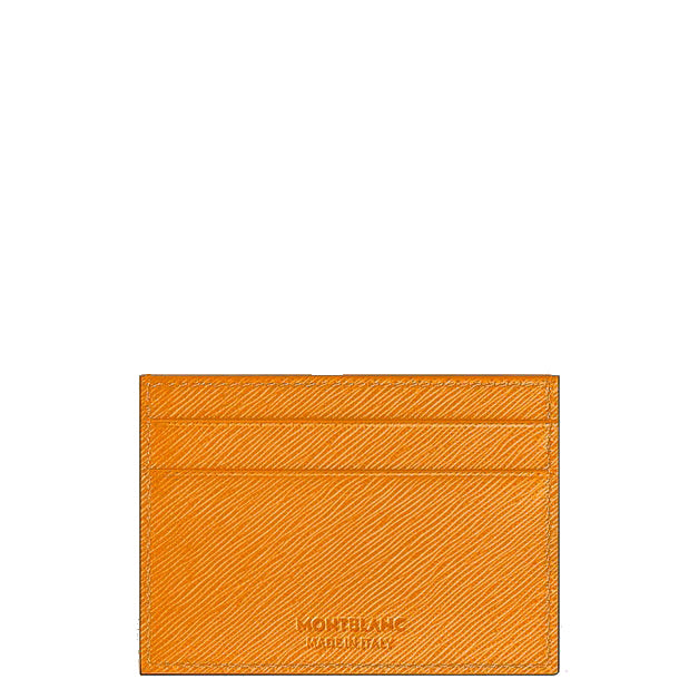 사토리얼 사프란 가죽 소재의 몽블랑 5포켓 카드 지갑 221464