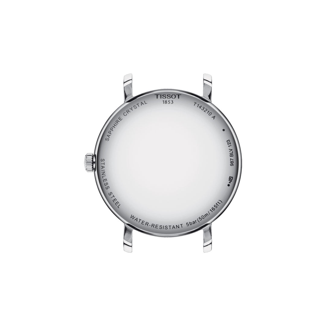 Tissot EveyTime 34mm Quartz de prata Relógio de aço T143.210.11.033.00