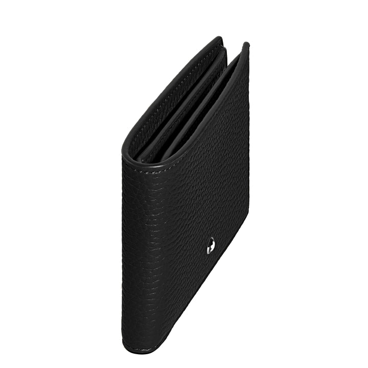 Carteira Montblanc com porta-moedas 4 compartimentos preto 220217