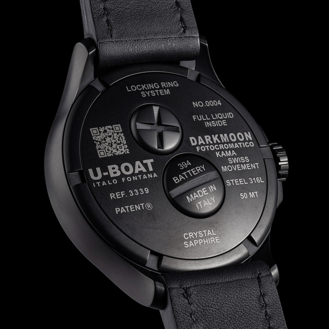 U-BOAT klokke Darkmoon Kama PVD Grå 46,50 mm grå kvartsstål PVD grå 3339