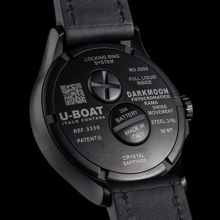 U-BOAT klokke Darkmoon Kama PVD Grå 46,50 mm grå kvartsstål PVD grå 3339