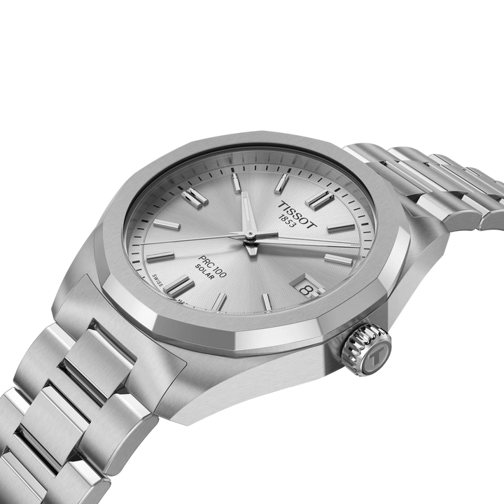 Tissot PRC 100 Solar 39mm silver quartz steel T151.822.11.031.00