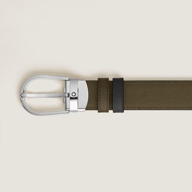 몽블랑 리버서블 벨트 30mm 말굽 가죽 사토리얼 222141