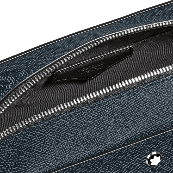 Montblanc clutch tailorial tweed blue 220339