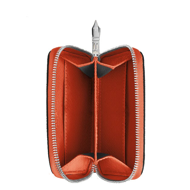 万宝龙钱包 2 个迷你口袋 匠心皮革橘子色 221340