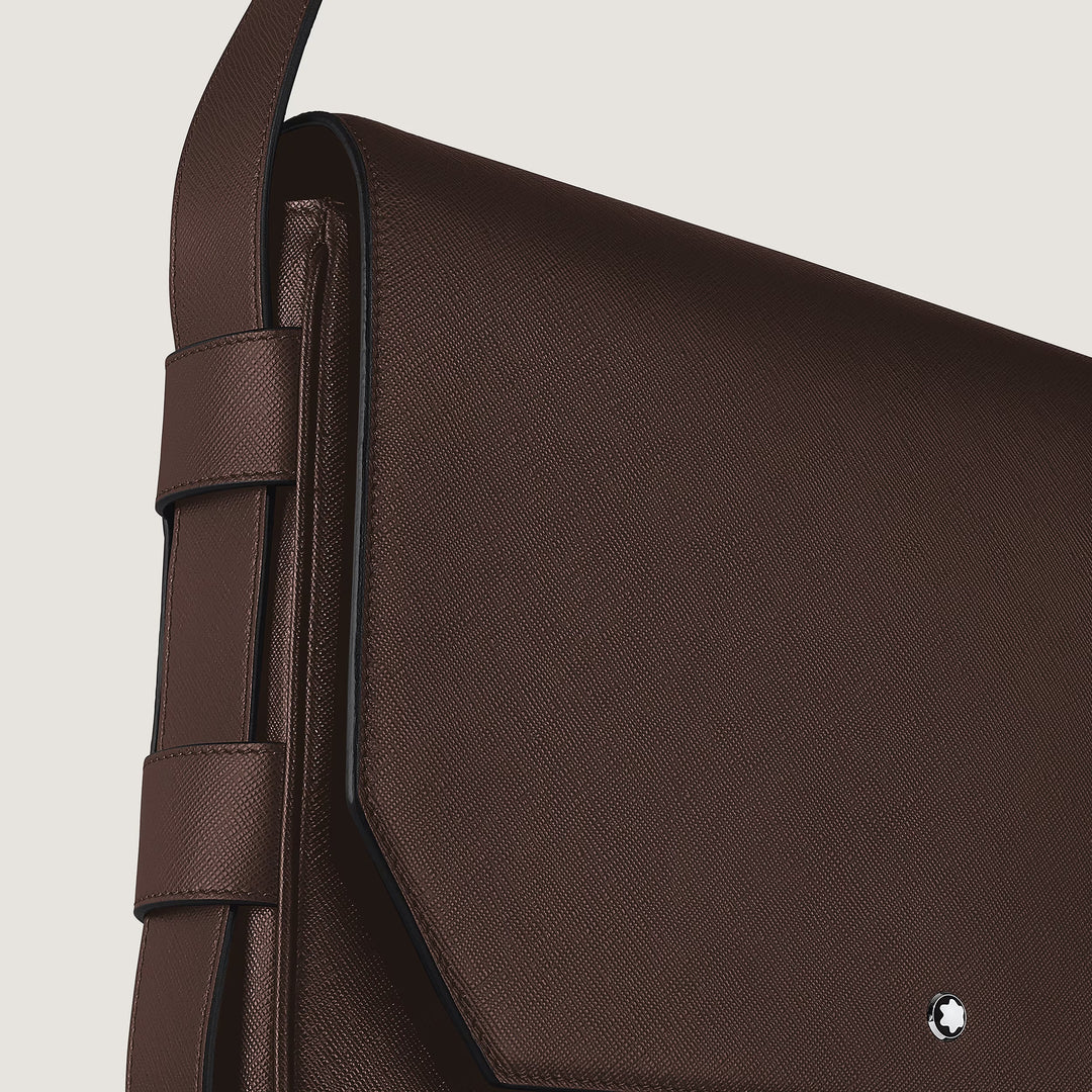 Montblanc Sartorial Messenger-väska i ebenholtsfärgad läder 222931