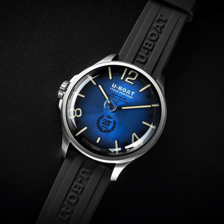 U-BOAT ウォッチ ダークムーン 25° リミテッドエディション SS ブルーソレイユ 46mm ブルークォーツスチール 2029