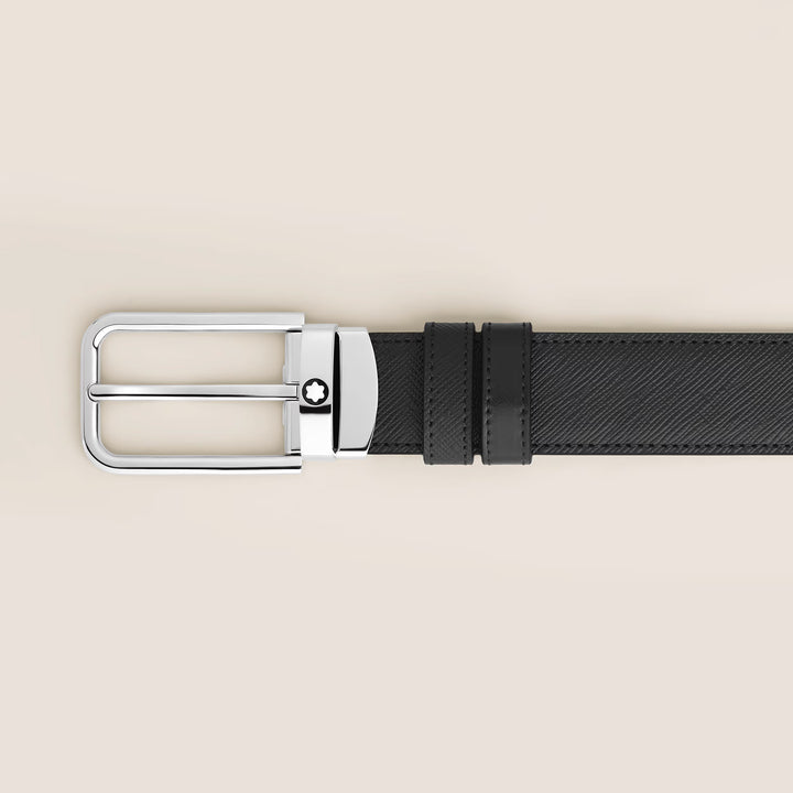 Montblanc vändbart bälte 30 mm Sartorial läder rektangulärt spänne 223409