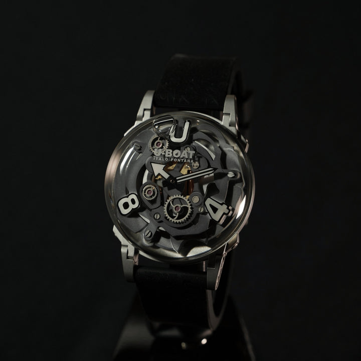 Reloj U-BOAT U-65 SS BLANCO 44mm acero cuarzo esqueletizado 3354