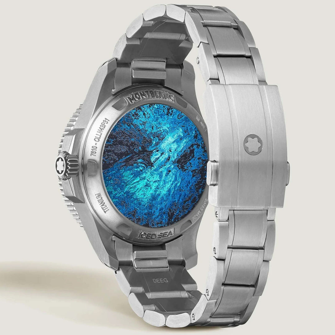 Montblanc Iced Sea 0 Oxygen Deep 4810 43mm Blue Titanium 135634