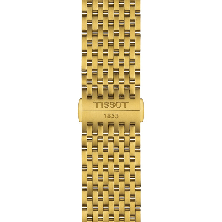 Tissot Eveytime 40 מ"מ צפה בקוורץ ירוק קוורץ גימור פלדה PVD צהוב זהב T143.410.33.091.00