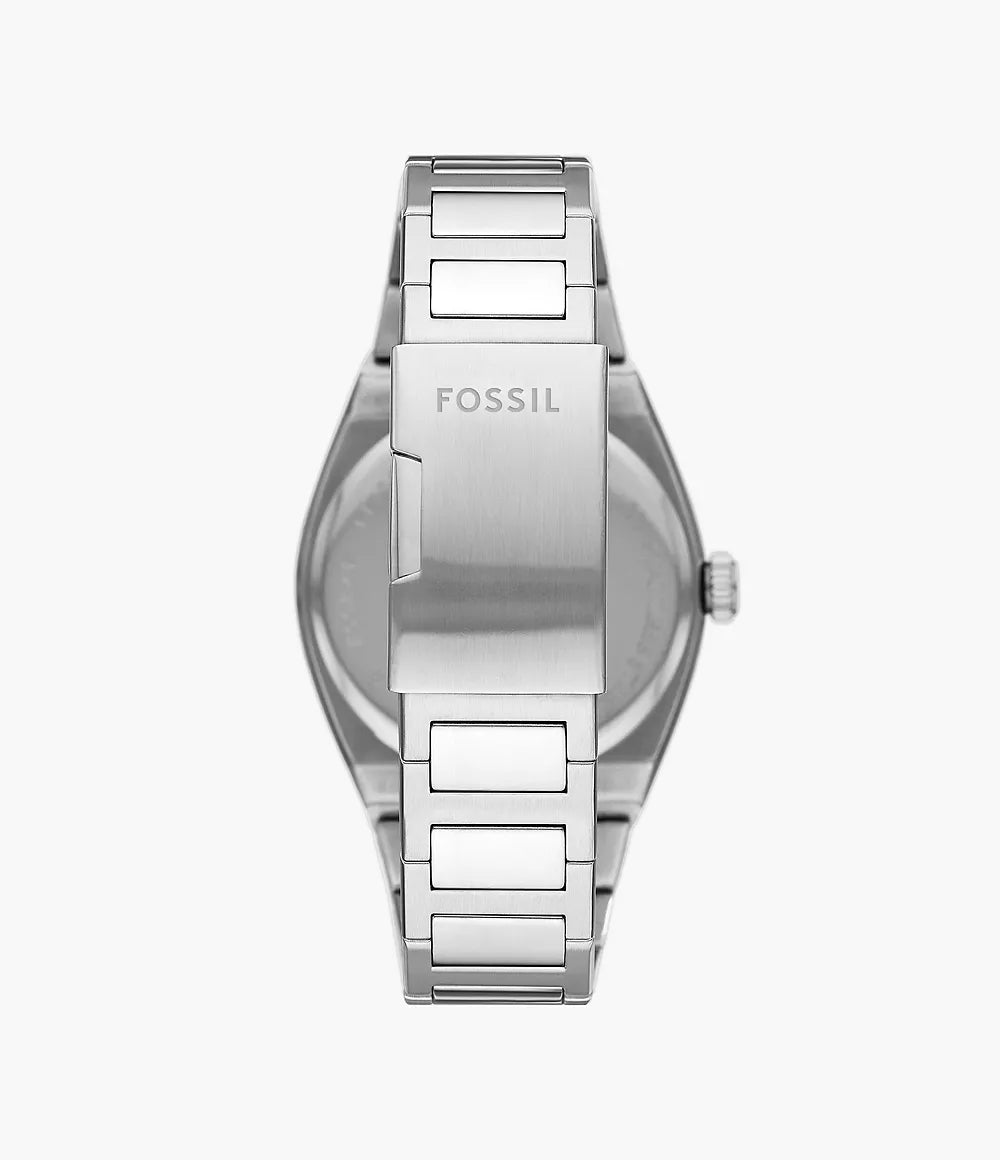 Fossil Everett klocka 42mm svart kvartsstål FS5821