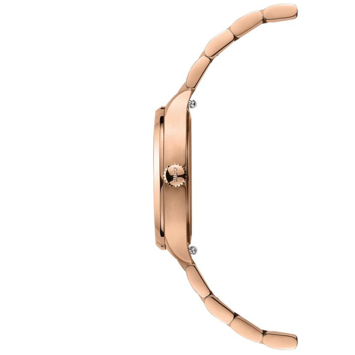 Relógio Mido Multifort TV 28mm aço quartzo marfim PVD ouro rosa M049.110.33.263.00