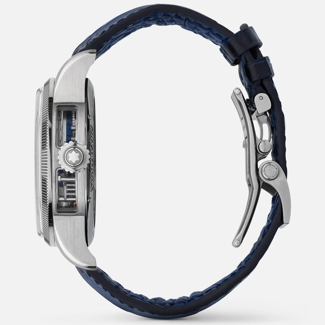 Montblanc Clock 1858 The unveiled minerva chronograph limited edition - 100 specimens 43mm skeletal manual steel 133296