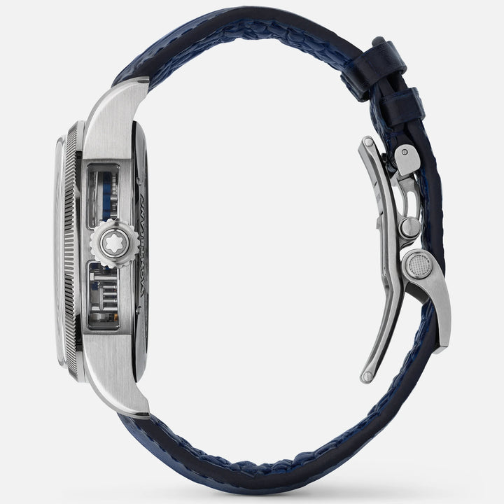 Montblanc Clock 1858 The unveiled minerva chronograph limited edition - 100 specimens 43mm skeletal manual steel 133296