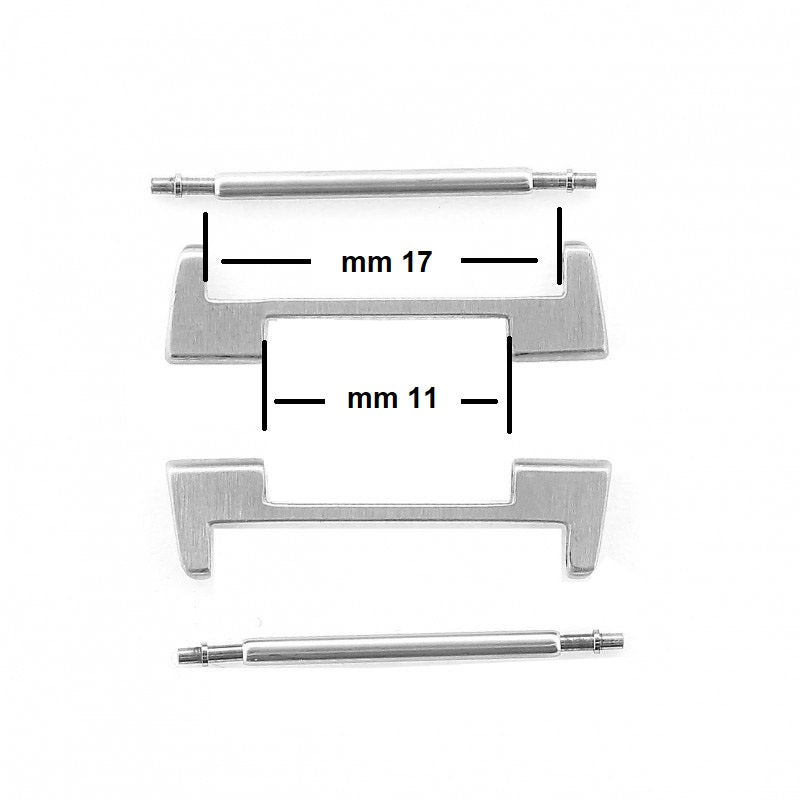 Fijaciones de caja IWC para reloj IWC Ingenieur de acero de 17 mm IWA Attachments