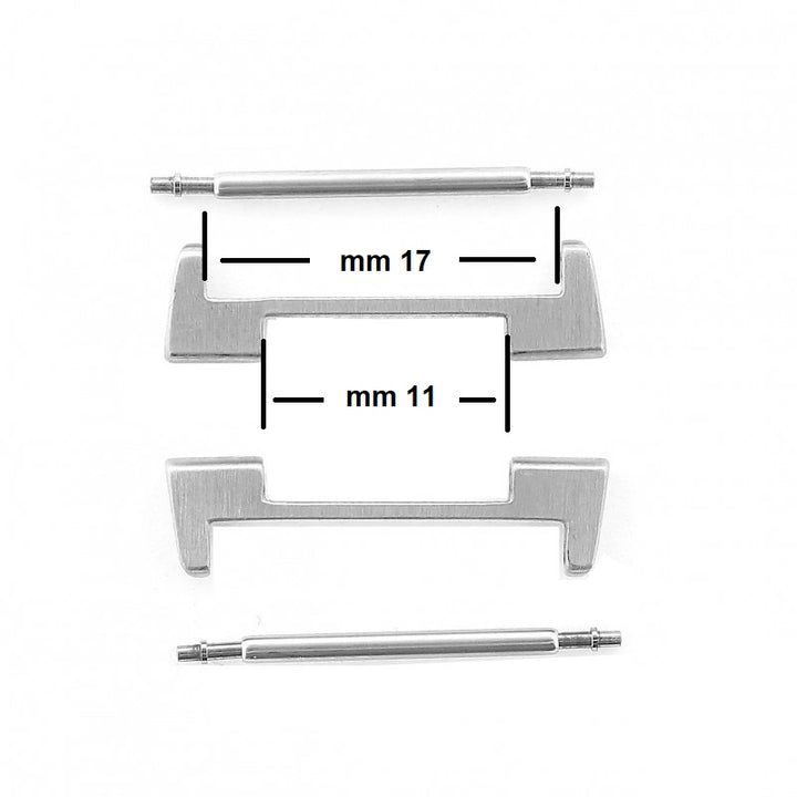 Fijaciones de caja IWC para reloj IWC Ingenieur de acero de 17 mm IWA Attachments