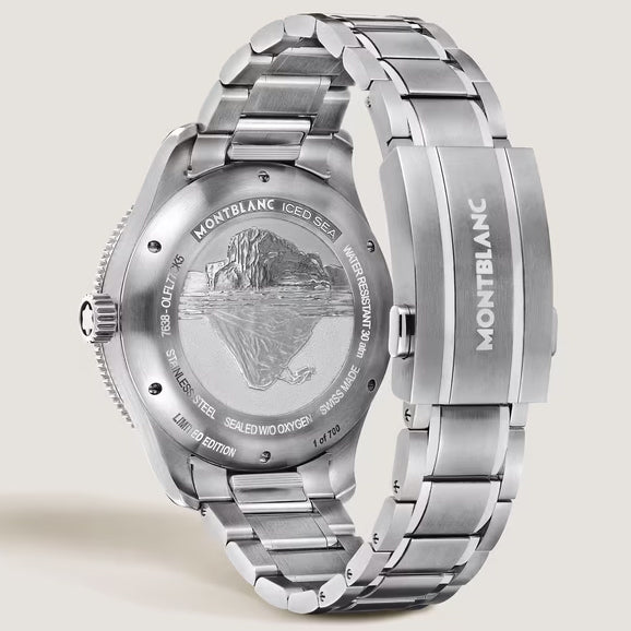 몽블랑 시계 Iced Sea 오토매틱 Date 0 Oxygen Limited Edition 700 Pieces 41mm 베이지 오토매틱 스틸 137211
