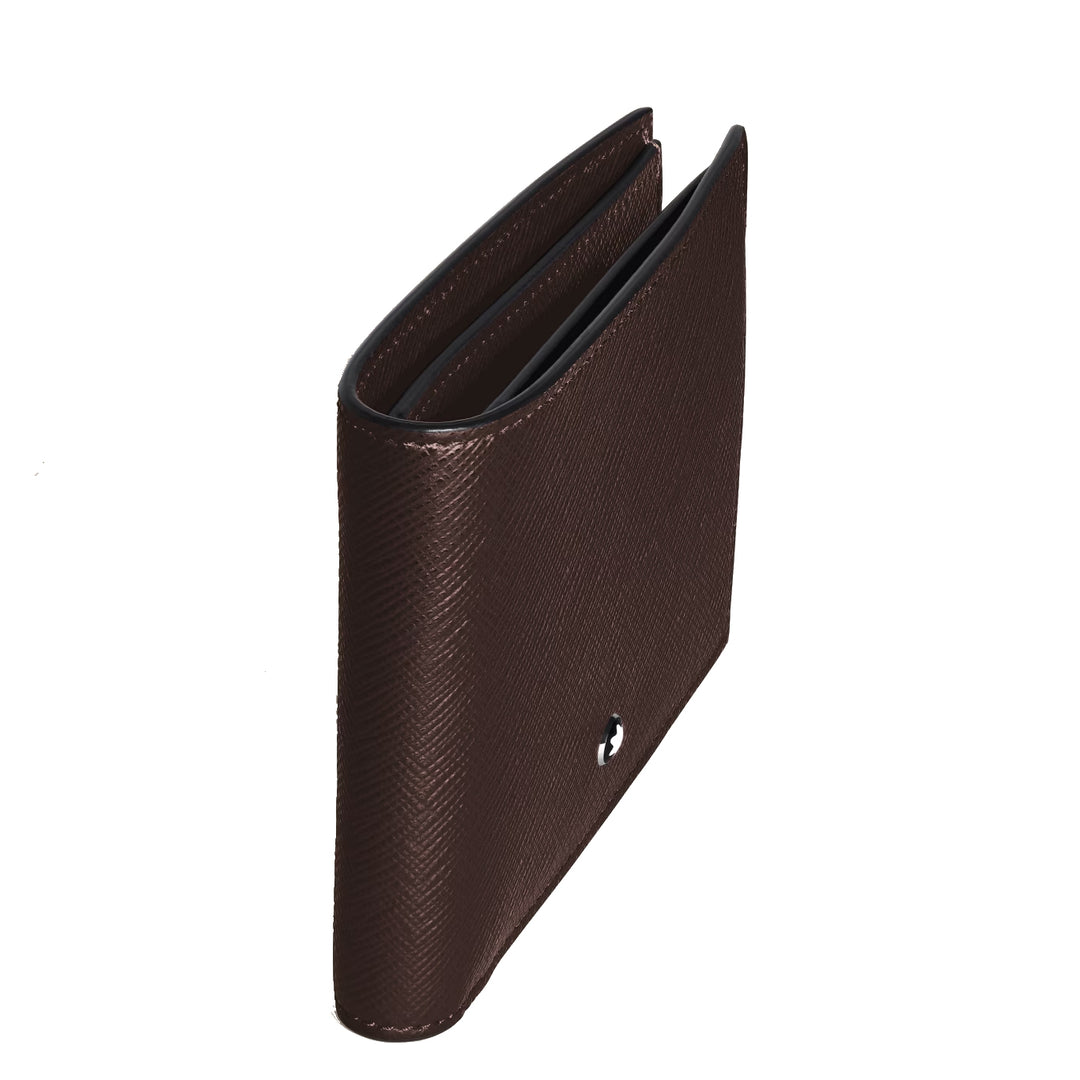 Montblanc 6cc-es ébenfa Sartorial bőr pénztárca 222995