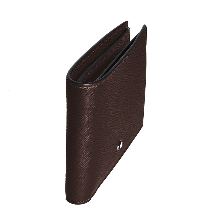 Montblanc 6cc-es ébenfa Sartorial bőr pénztárca 222995