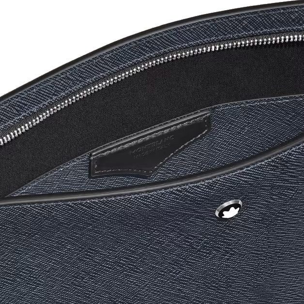 Montblanc clutch bag tailorial tweed blue 220428