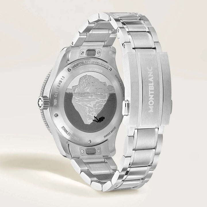 Montblanc Iced Sea Automatic Date Clock 0 Oxygen 38mm White Automatic Steel 134024