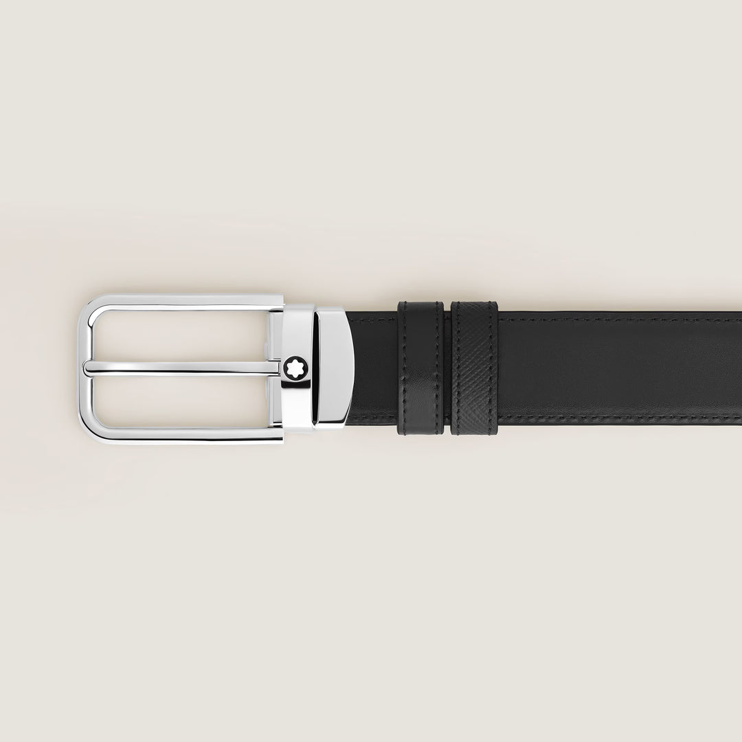 Montblanc vändbart bälte 30 mm Sartorial läder rektangulärt spänne 223409
