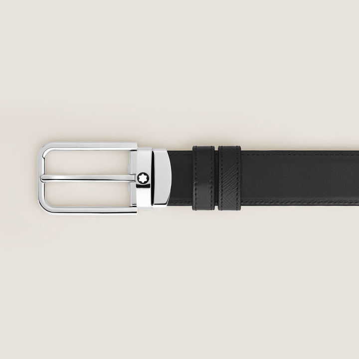 Montblanc vändbart bälte 30 mm Sartorial läder rektangulärt spänne 223409