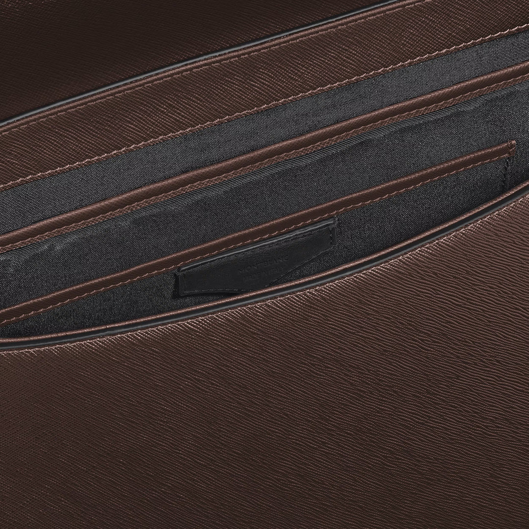 Montblanc Sartorial Messenger-väska i ebenholtsfärgad läder 222931