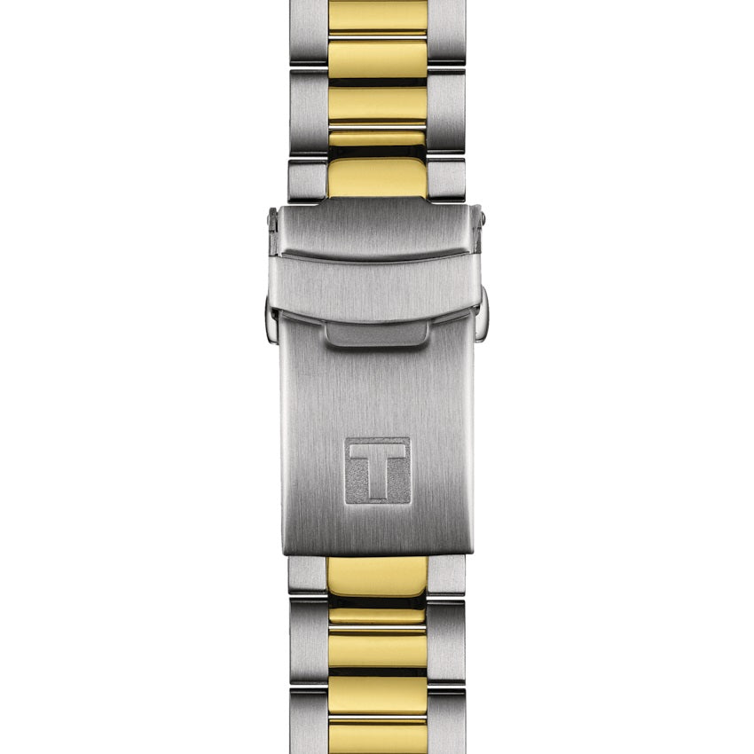 Tissot Watch Seastar 1000 Powermitic 80 40mm Gray Automatic Steel PVD Finishs Yellow Gold T120.807.22.051.00