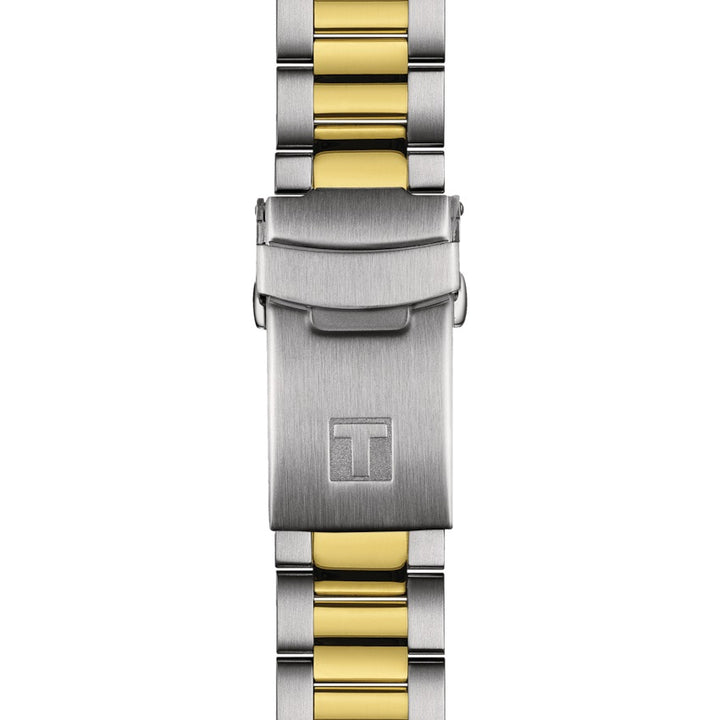 Tissot Watch Seastar 1000 Powermitic 80 40mm Grå automatisk stål PVD Finish Yellow Gold T120.807.22.051.00