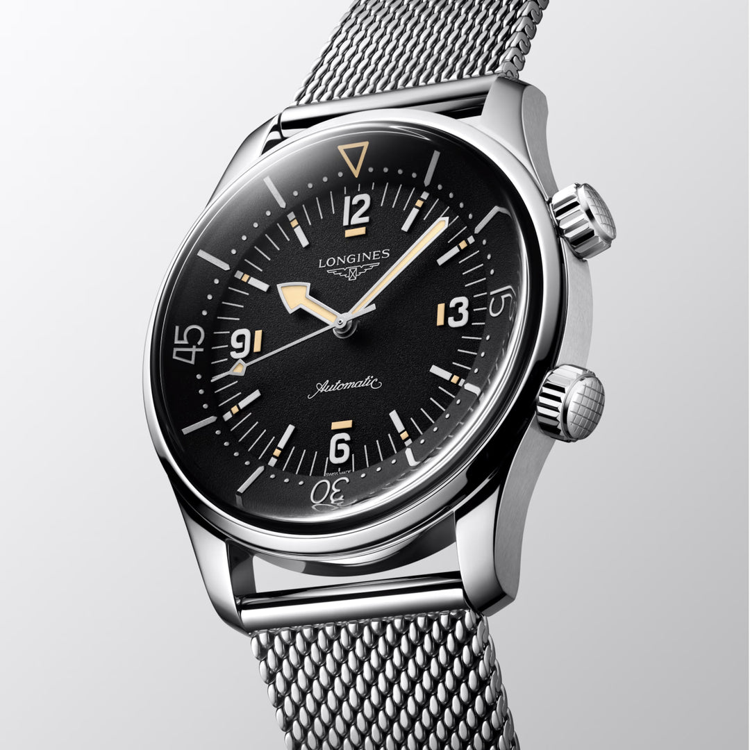 Zegarek Longines Legend Diver 59 42mm czarna automatyczna stal L3.795.4.59.9