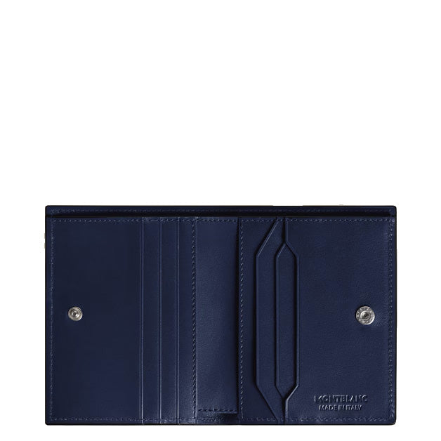 Montblanc kompakte Geldbörse 6 Taschen Meisterstück Leder schwarz 221322