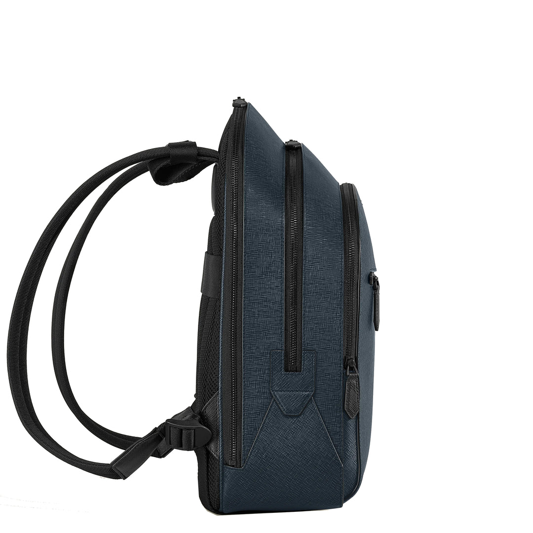 Montblanc medium backpack with 3 blue tailoring bars 220335