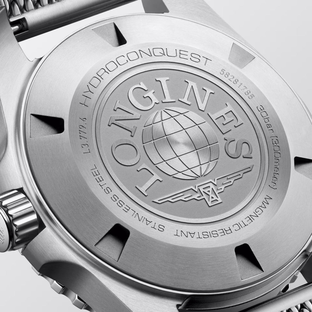 Reloj Longines Hydroconquest 39mm automático de acero negro L3.779.4.90.6
