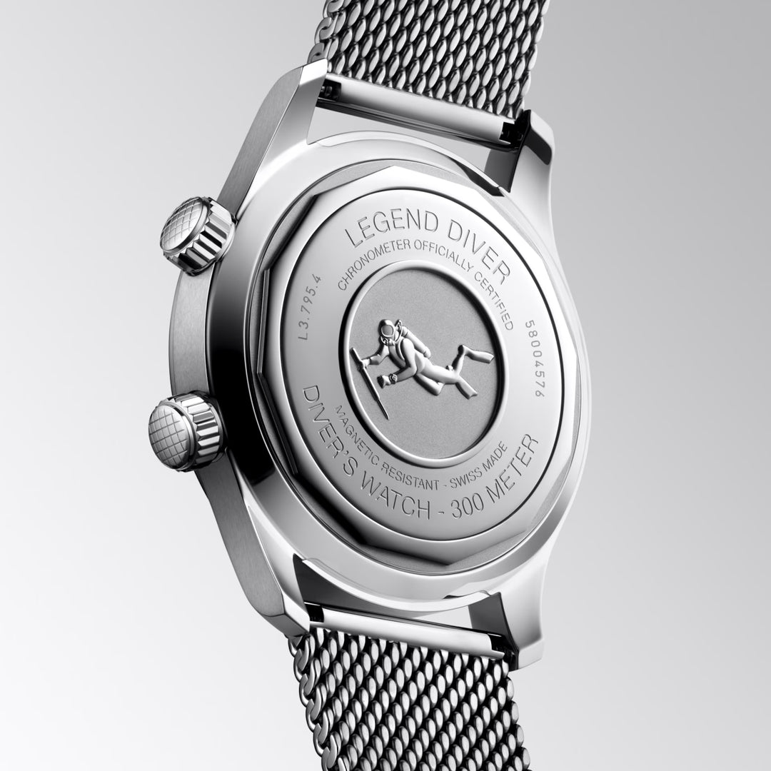 Zegarek Longines Legend Diver 59 42mm czarna automatyczna stal L3.795.4.59.9
