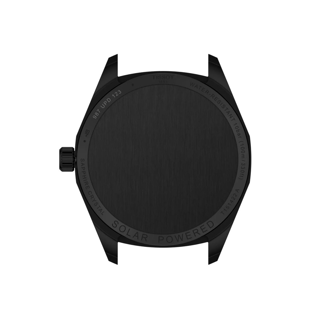 Tissot PRC 100 Solar 39mm black quartz steel black PVD finish T151.422.36.051.00