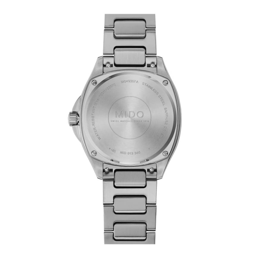 Reloj Mido Multifort TV 35 34x35mm azul nácar diamantes automático acero M049.307.11.136.00