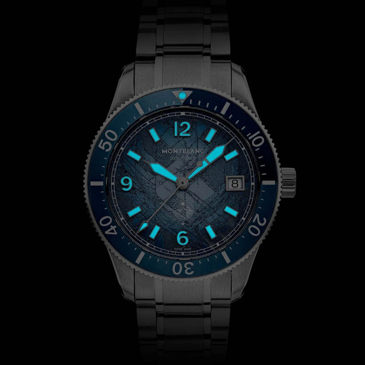 Montblanc Iced Sea Automatic Date Clock 0 Oxygen 38mm Auto Automatic Steel 134022