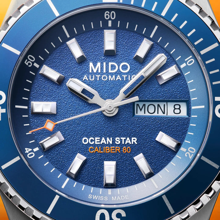 Mido klocka Ocean Star 200 41mm blå automatisk stål M026.930.11.041.00