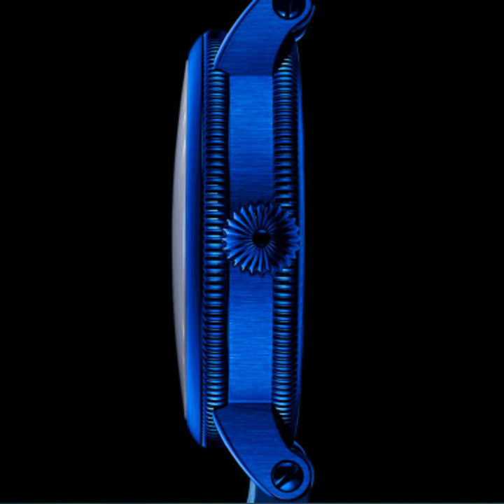 CHRONOSWISS GEAR OSCAILTE RELEC Electric Blue Limited Edition 50Pezzi 44mm Críochnú Uathoibríoch Gorm Críochchríoch Blue CH-6926-BLSI