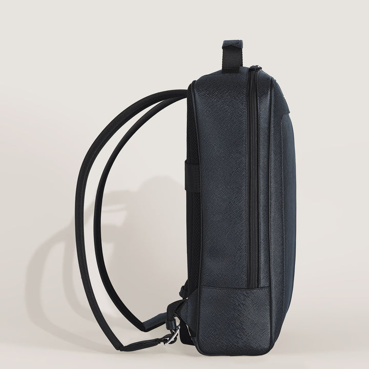 Montblanc ορθογώνιο σακίδιο Companion tweed blue 222875