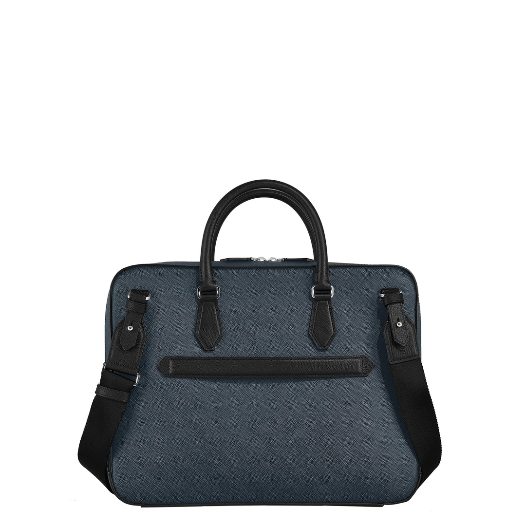 Montblanc Blue Sartorial Media Tweed Blue 220332 bag