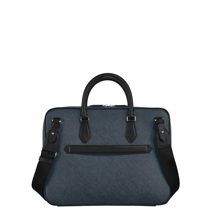 Montblanc Blue Sartorial Media Tweed Blue 220332 bag