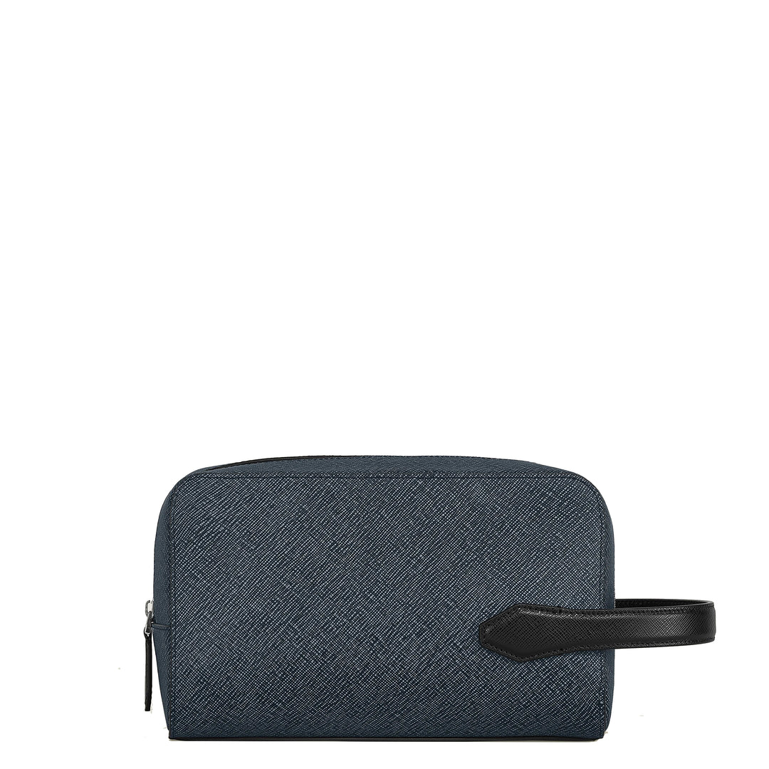 Montblanc clutch tailorial tweed blue 220339