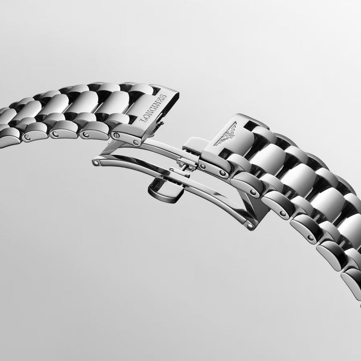 LONGINES PRIMALUNATA MOONPHASE WATCH 34MM MOTHERPERLA DIAMANTI Automatic Steel L8.126.4.87.6