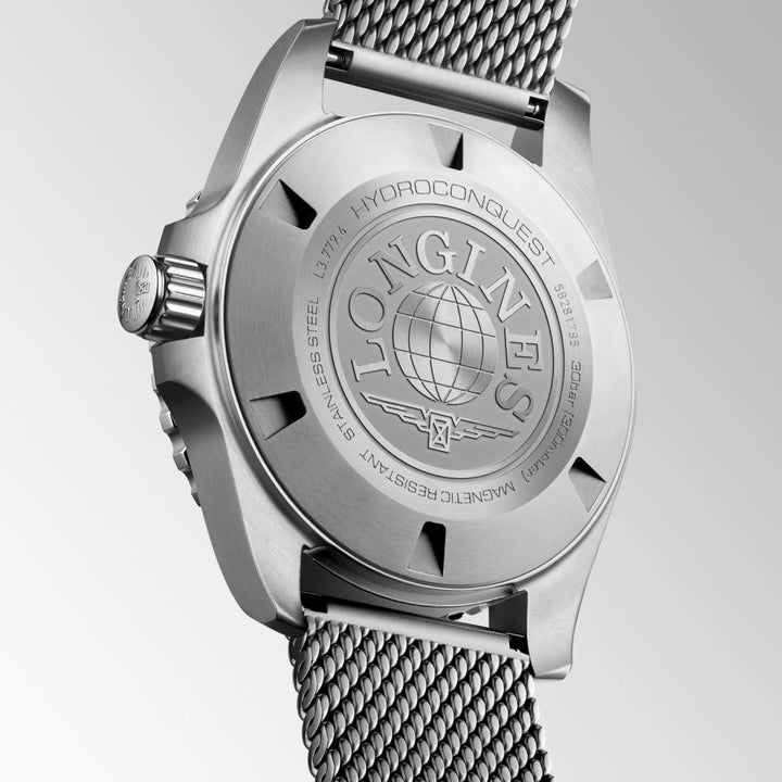 Reloj Longines Hydroconquest 39mm automático de acero negro L3.779.4.90.6